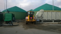 Neuer Festoffbeschicker Biogasanlage Sderholz