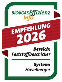 Biogaseffizienz Info - Feststoffbeschicker - Empfehlung 2026